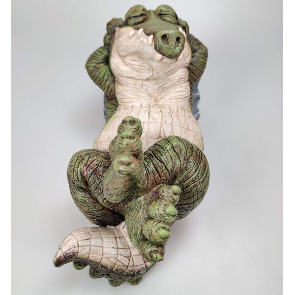 resin alligator statue